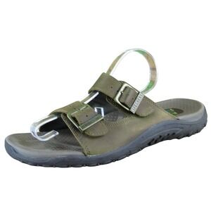 Skechers Women's Brown Leather Adjustable Strap Sandals Size 10 M